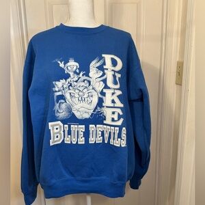 Vintage Duke Blue Devils Looney Tunes Sweatshirt | 1993 | Made in USA | L